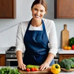 고단백 저지방 식단의 음식 조합 추천 - **Prompt 1: A Radiant Woman in Her Healthy Kitchen**
    A vibrant, healthy woman in her late 20s to...