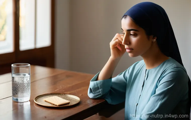 고단백 저지방 식단을 위한 자가 진단법 - **Prompt:** A young Arab woman in her late 20s, dressed in a modest yet modern dress and a light hea...