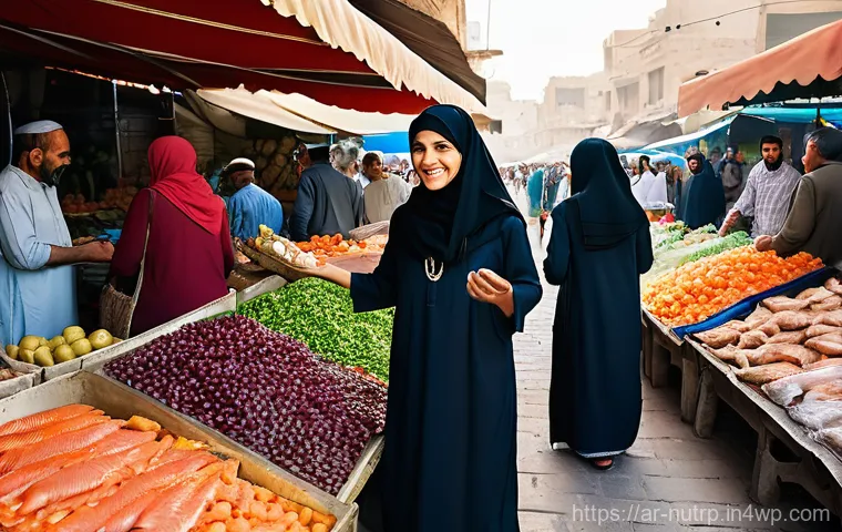 고단백 저지방 식단을 위한 자가 진단법 - **Prompt:** A young Arab woman in her late 20s, dressed in a modest yet modern dress and a light hea...